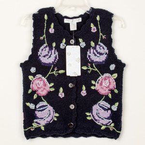 Eagles's Eye Girls Navy Sweater Vest - NWT Size M